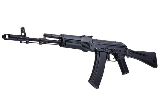 CYMA AK74M エアソフト AEG ライフル 折りたたみ式ストック付き - ブラック (メタル)(CM040C)-AIRSOFT GOGO エアガン・サバゲー用品通販