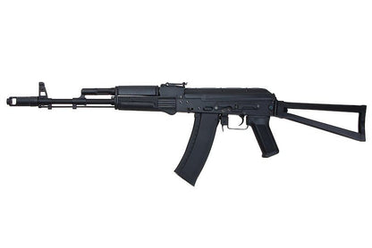 CYMA AKS74M エアソフトガン AEG ライフル スチール製フォールディングストック付き - ブラック (メタル) (CM040)-AIRSOFT GOGO エアガン・サバゲー用品通販