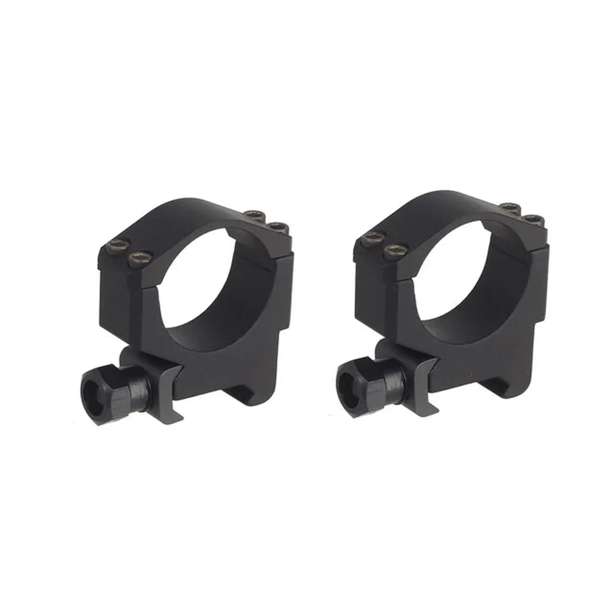 CYMA CGS KXC スタイル 30mm スコープ リング セット - ロー (CGS-SM-0003) - ブラック-AIRSOFT GOGO エアガン・サバゲー用品通販
