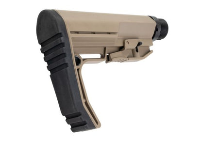 CYMA CGS MFスタイルストック + 6ポイントバッファーーチューブコンボセット（ショートバージョン） - FDE-AIRSOFT GOGO エアガン・サバゲー用品通販
