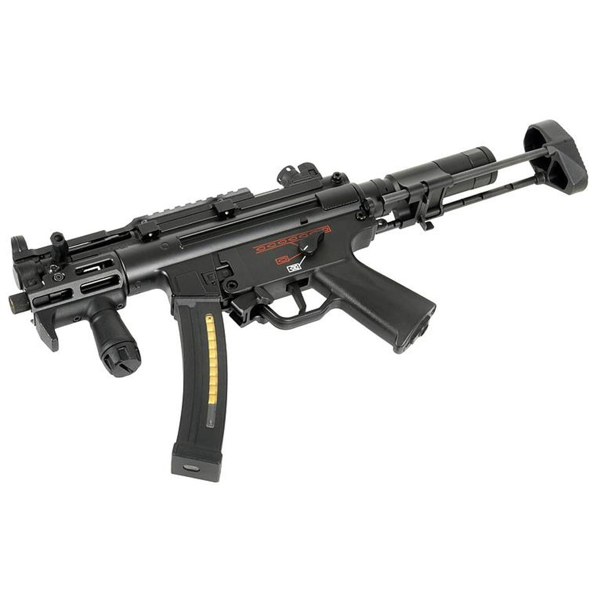 CYMA CM.041L プラチナ SMG5 AEG SMG PDW (ブラック)-AIRSOFT GOGO エアガン・サバゲー用品通販