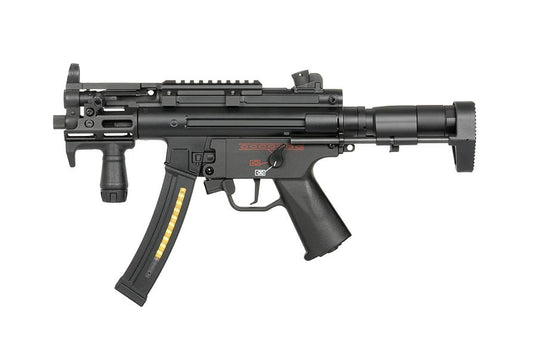 CYMA CM.041L プラチナ SMG5 AEG SMG PDW (ブラック)-AIRSOFT GOGO エアガン・サバゲー用品通販