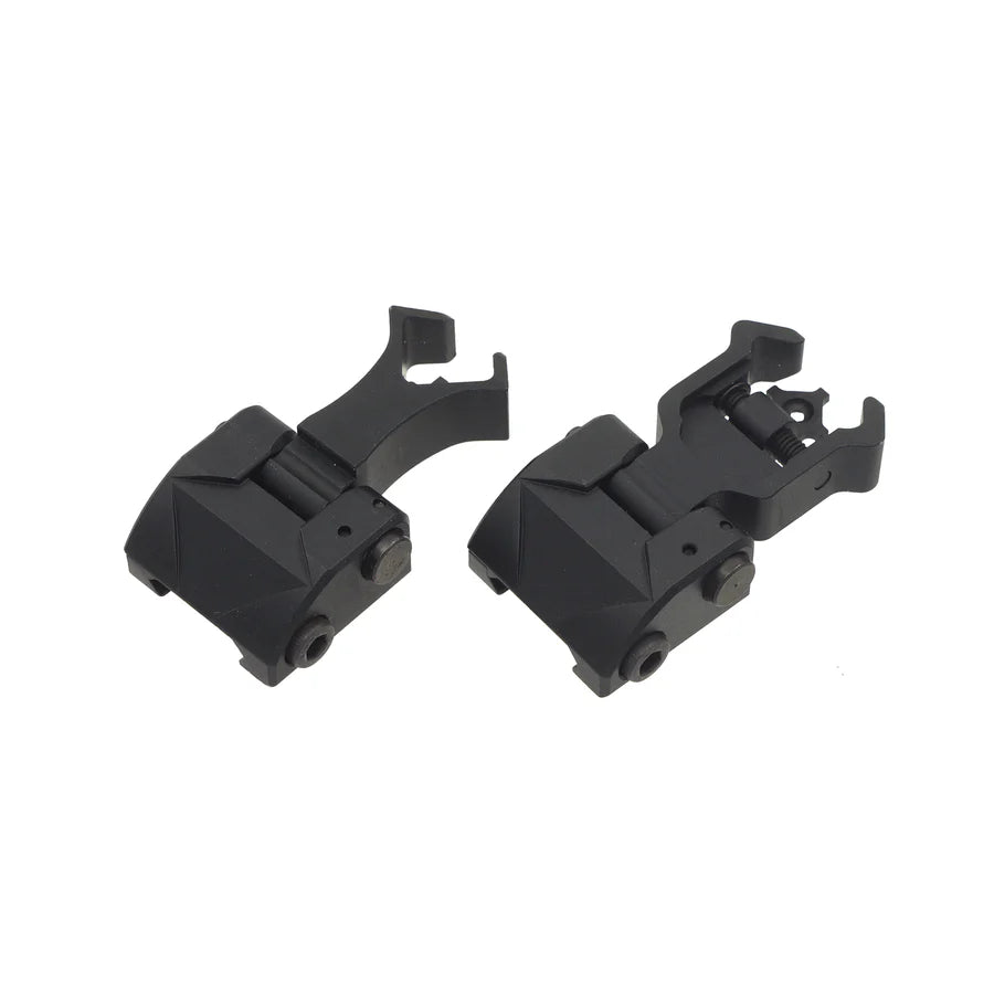CYMA ダイヤモンド型絞りフリップアップサイトセット 20mmレイル用 (CYMA-HY340) - ブラック-AIRSOFT GOGO エアガン・サバゲー用品通販