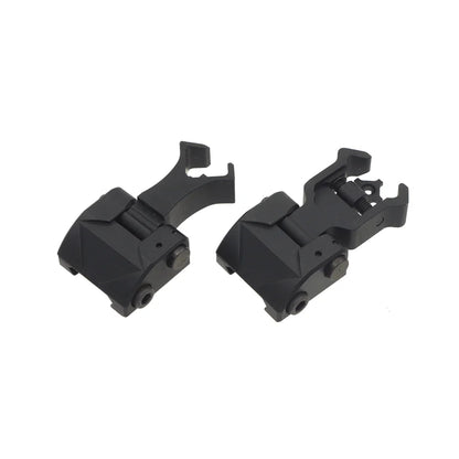 CYMA ダイヤモンド型絞りフリップアップサイトセット 20mmレイル用 (CYMA-HY340) - ブラック-AIRSOFT GOGO エアガン・サバゲー用品通販