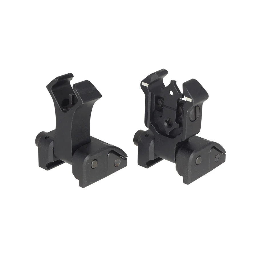 CYMA ダイヤモンド型絞りフリップアップサイトセット 20mmレイル用 (CYMA-HY340) - ブラック-AIRSOFT GOGO エアガン・サバゲー用品通販