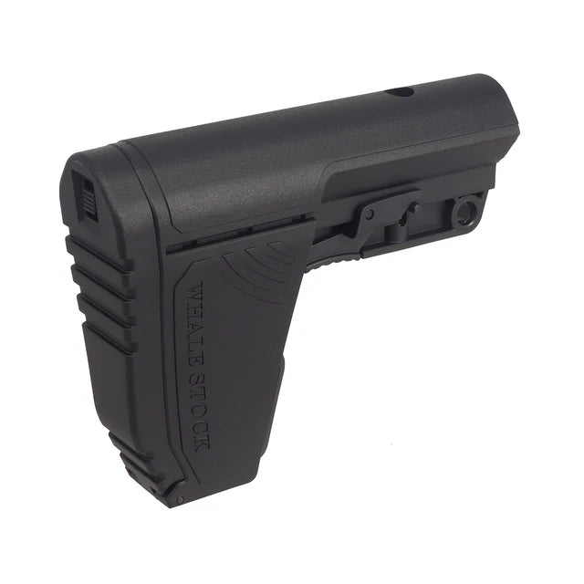 CYMA ホエールストック ショートバージョン M4 エアガン用 ( CYMA-M279A ) - ブラック-AIRSOFT GOGO エアガン・サバゲー用品通販