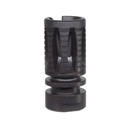 CYMA KAC QD スチール フラッシュハイダー 14mm用 (CGS-FH-0006) - ブラック-AIRSOFT GOGO エアガン・サバゲー用品通販