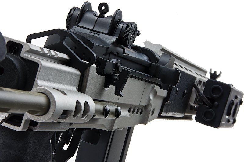 CYMA M14 EBR AEG 強化型バトルエアソフトライフル - 銀(ぎん)（メタル）（CM032G-SV）-AIRSOFT GOGO エアガン・サバゲー用品通販