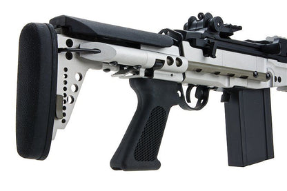 CYMA M14 EBR AEG 強化型バトルエアソフトライフル - 銀(ぎん)（メタル）（CM032G-SV）-AIRSOFT GOGO エアガン・サバゲー用品通販