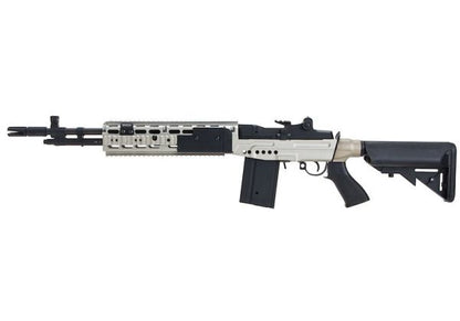 CYMA M14 EBR AEG エクステンデッドストック エアソフトAEGライフル - 銀(ぎん)（メタル） (CM032EBR-SV)-AIRSOFT GOGO エアガン・サバゲー用品通販