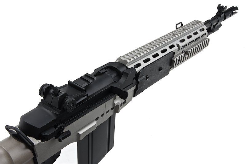 CYMA M14 EBR AEG エクステンデッドストック エアソフトAEGライフル - 銀(ぎん)（メタル） (CM032EBR-SV)-AIRSOFT GOGO エアガン・サバゲー用品通販