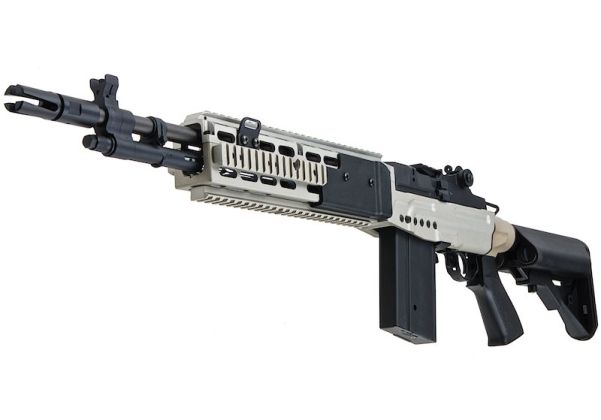 CYMA M14 EBR AEG エクステンデッドストック エアソフトAEGライフル - 銀(ぎん)（メタル） (CM032EBR-SV)-AIRSOFT GOGO エアガン・サバゲー用品通販