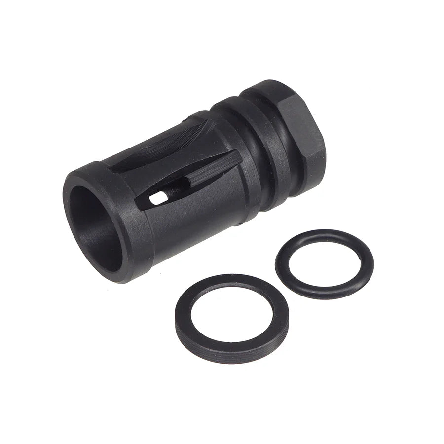CYMA M4 スチールフラッシュハイダー 14mm用 (CGS-FH-0004) - ブラック-AIRSOFT GOGO エアガン・サバゲー用品通販