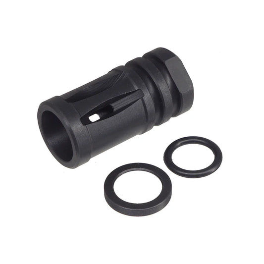 CYMA M4 スチールフラッシュハイダー 14mm用 (CGS-FH-0004) - ブラック-AIRSOFT GOGO エアガン・サバゲー用品通販