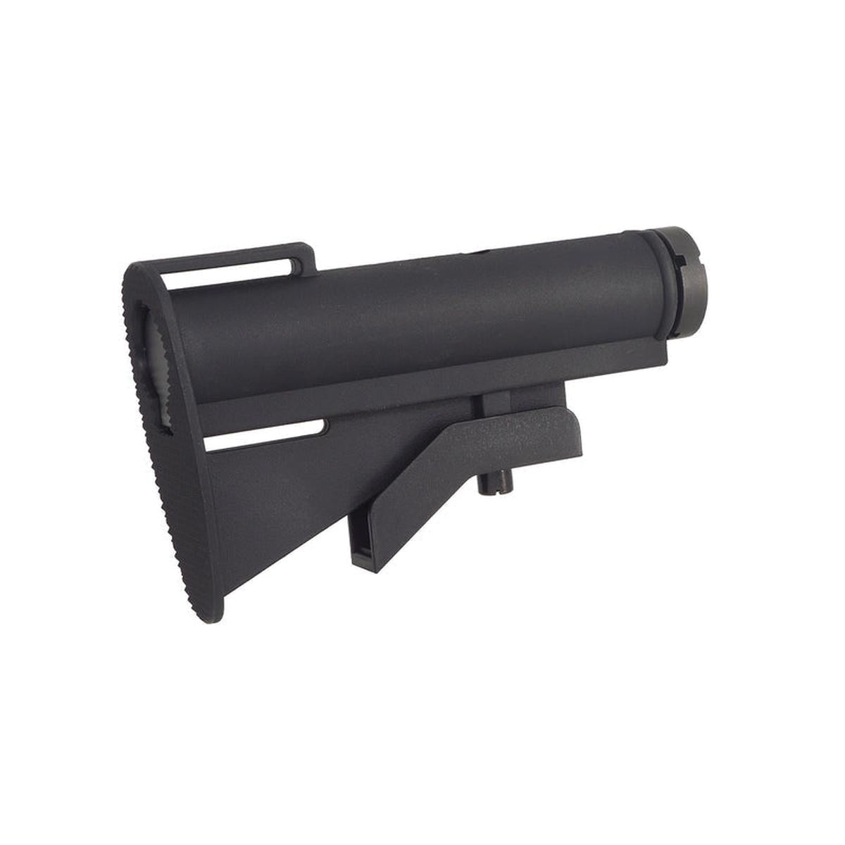 CYMA M733 スタイル 伸縮式ストック チューブ付き AR / M4 エアソフトガン用 (CYMA-M138A)- ブラック-AIRSOFT GOGO エアガン・サバゲー用品通販