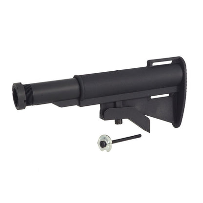 CYMA M733 スタイル 伸縮式ストック チューブ付き AR / M4 エアソフトガン用 (CYMA-M138A)- ブラック-AIRSOFT GOGO エアガン・サバゲー用品通販