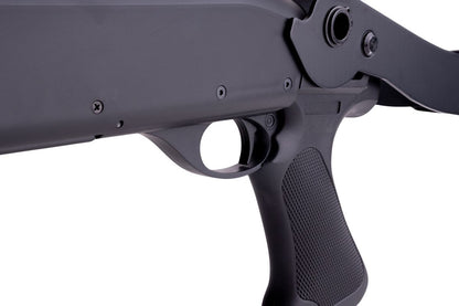 CYMA M870 3ラウンドバースト マルチショット シェルローディング エアソフト ショットガン (折りたたみ式ストック CQB)(CM352)-AIRSOFT GOGO エアガン・サバゲー用品通販