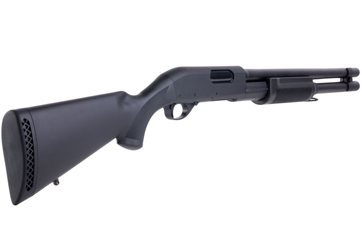 CYMA M870 3ラウンドバースト マルチショット シェルローディング エアソフト ショットガン (フルストック)(CM350L)-AIRSOFT GOGO エアガン・サバゲー用品通販