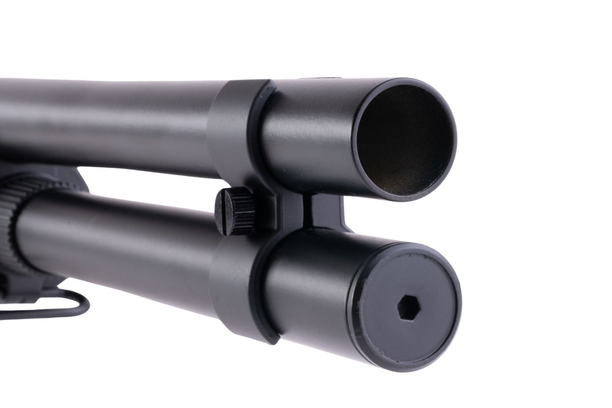 CYMA M870 3ラウンドバースト マルチショット シェルローディング エアソフト ショットガン (フルストック)(CM350L)-AIRSOFT GOGO エアガン・サバゲー用品通販