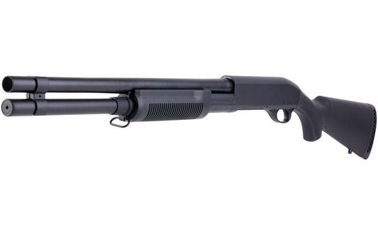 CYMA M870 3ラウンドバースト マルチショット シェルローディング エアソフト ショットガン (フルストック)(CM350L)-AIRSOFT GOGO エアガン・サバゲー用品通販