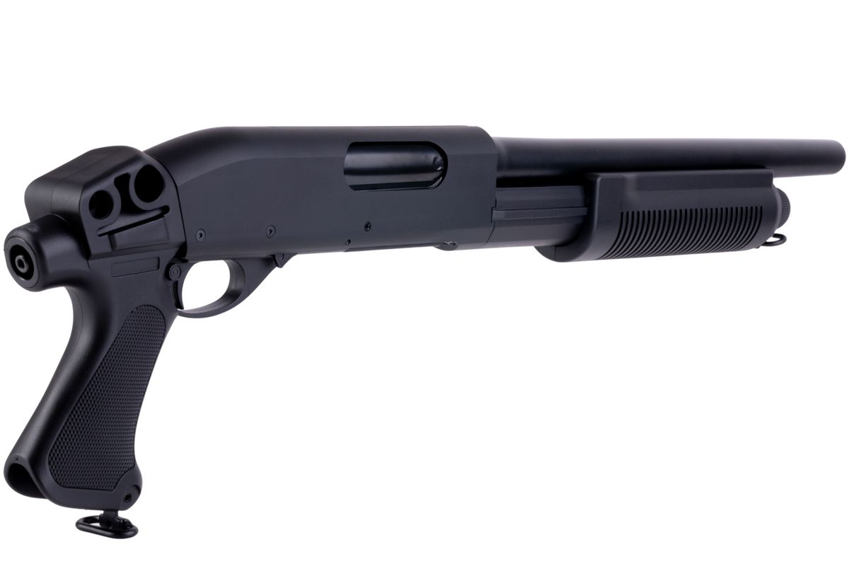 CYMA M870 3ラウンドバースト マルチショット シェルローディング エアソフト ショットガン (ピストルグリップ)(CM351)-AIRSOFT GOGO エアガン・サバゲー用品通販