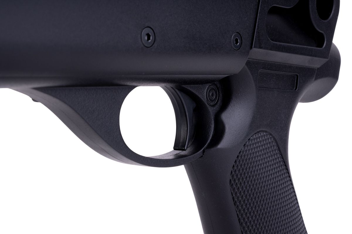 CYMA M870 3ラウンドバースト マルチショット シェルローディング エアソフト ショットガン (ピストルグリップ)(CM351)-AIRSOFT GOGO エアガン・サバゲー用品通販