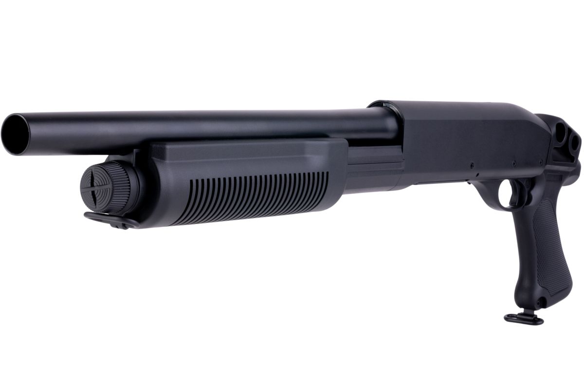 CYMA M870 3ラウンドバースト マルチショット シェルローディング エアソフト ショットガン (ピストルグリップ)(CM351)-AIRSOFT GOGO エアガン・サバゲー用品通販