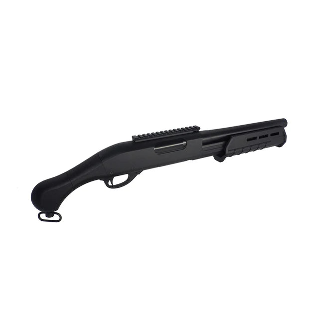 CYMA M870 タクティカル ソードオフ スプリング ショットガン (CM357M) - ブラック-AIRSOFT GOGO エアガン・サバゲー用品通販