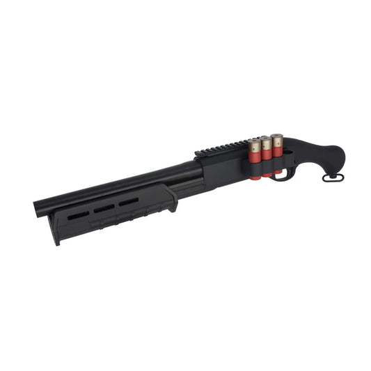 CYMA M870 タクティカル ソードオフ スプリング ショットガン (CM357M) - ブラック-AIRSOFT GOGO エアガン・サバゲー用品通販