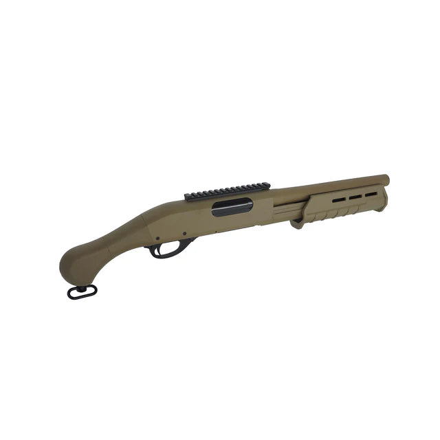 CYMA M870 タクティカル ソードオフ スプリング ショットガン (CM357M) - タン/黄褐-AIRSOFT GOGO エアガン・サバゲー用品通販