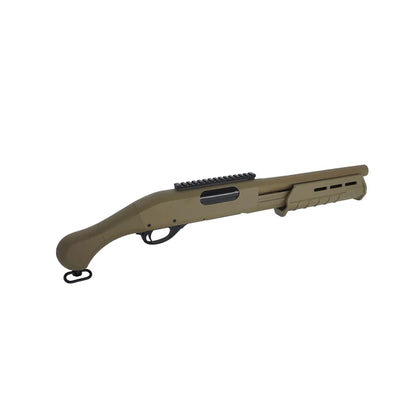 CYMA M870 タクティカル ソードオフ スプリング ショットガン (CM357M) - タン/黄褐-AIRSOFT GOGO エアガン・サバゲー用品通販