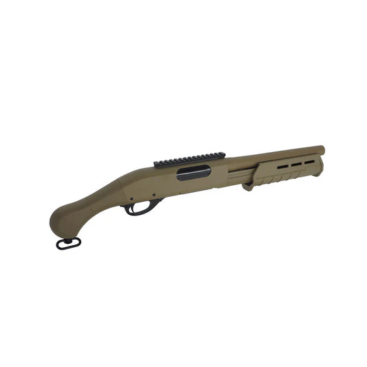 CYMA M870 タクティカル ソードオフ スプリング ショットガン (CM357M) - タン/黄褐-AIRSOFT GOGO エアガン・サバゲー用品通販