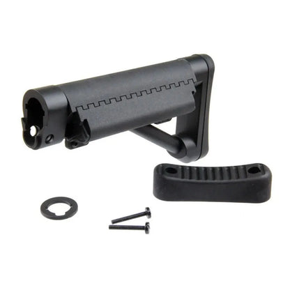 CYMA Maritime 2 固定ストック AR / M4 エアソフトガン用 (CYMA-M103)-ブラック-AIRSOFT GOGO エアガン・サバゲー用品通販