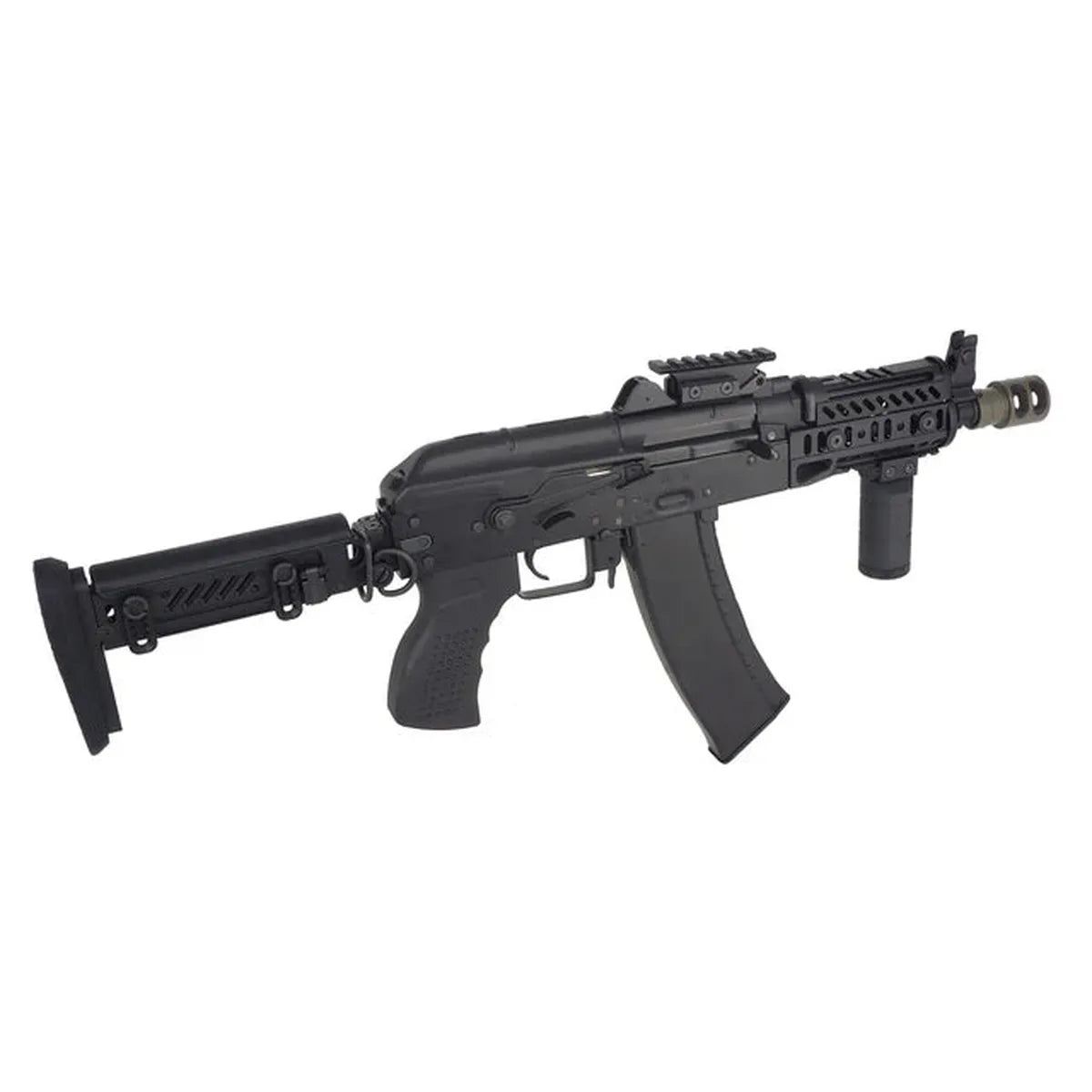 CYMA プラチナ AKS-74U タクティカル AEG MOSFET 付き (CYMA-CM113B) - ブラック-AIRSOFT GOGO エアガン・サバゲー用品通販