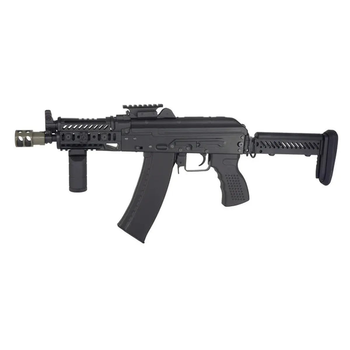CYMA プラチナ AKS-74U タクティカル AEG MOSFET 付き (CYMA-CM113B) - ブラック-AIRSOFT GOGO エアガン・サバゲー用品通販