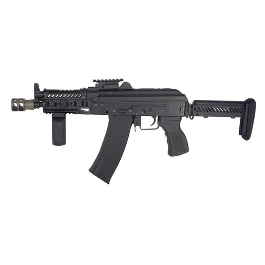 CYMA プラチナ AKS-74U タクティカル AEG MOSFET 付き (CYMA-CM113B) - ブラック-AIRSOFT GOGO エアガン・サバゲー用品通販