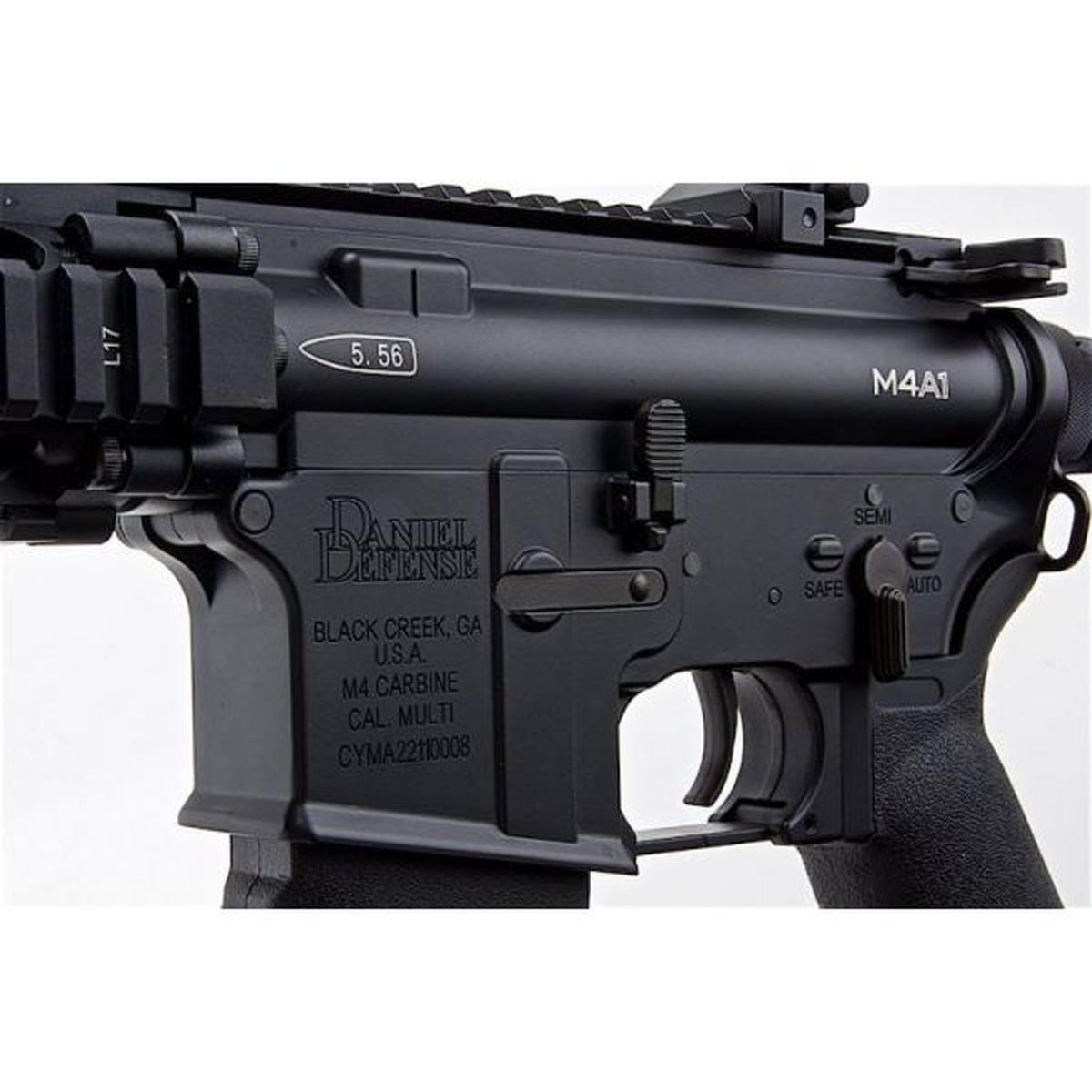 CYMA プラチナ ダニエル ディフェンス M4A1 カービン 12 インチ エアソフト AEG ライフル - ブラック (CM105)-AIRSOFT GOGO エアガン・サバゲー用品通販