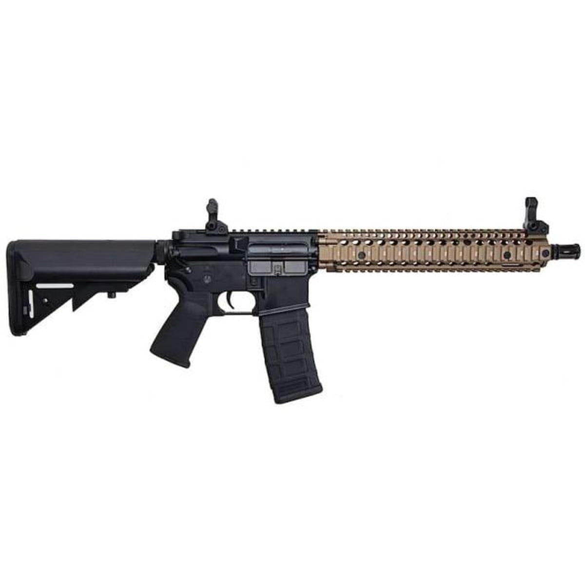 CYMA プラチナ ダニエル ディフェンス M4A1 カービン 12 インチ エアソフト AEG ライフル - ブラック/FDE (CM105)-AIRSOFT GOGO エアガン・サバゲー用品通販