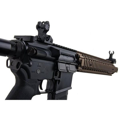 CYMA プラチナ ダニエル ディフェンス M4A1 カービン 12 インチ エアソフト AEG ライフル - ブラック/FDE (CM105)-AIRSOFT GOGO エアガン・サバゲー用品通販