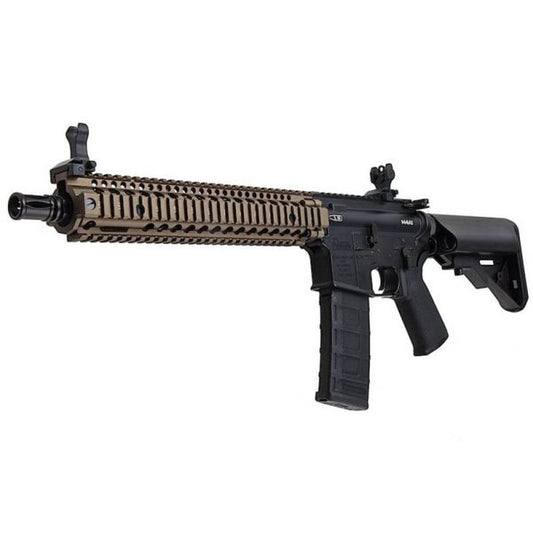 CYMA プラチナ ダニエル ディフェンス M4A1 カービン 12 インチ エアソフト AEG ライフル - ブラック/FDE (CM105)-AIRSOFT GOGO エアガン・サバゲー用品通販