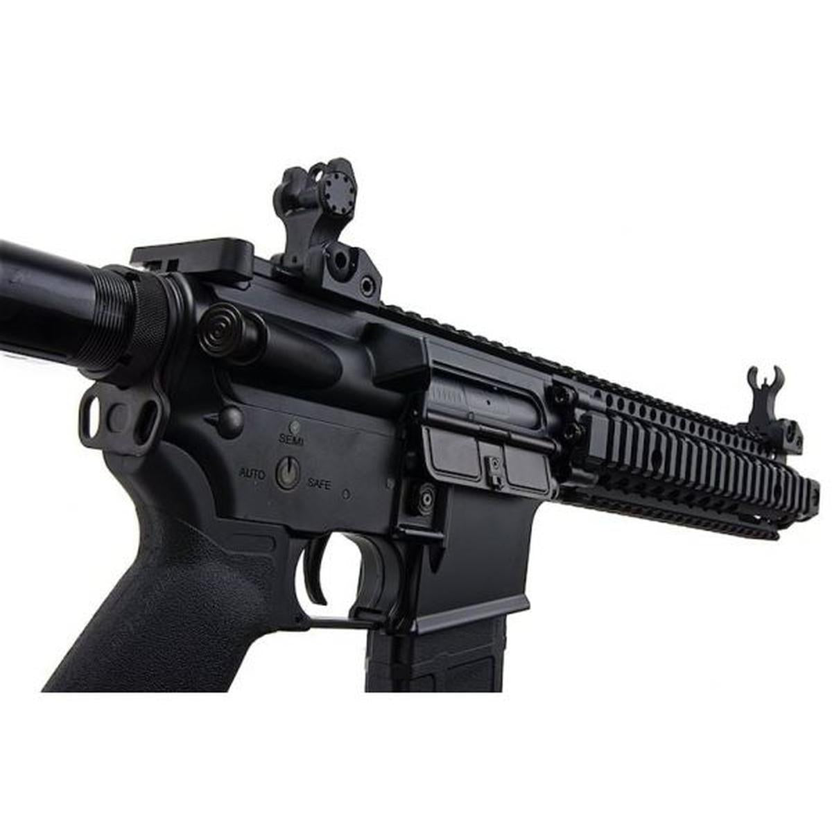 CYMA プラチナ ダニエル ディフェンス MK18 エアソフト AEG ライフル - ブラック (CM105)-AIRSOFT GOGO エアガン・サバゲー用品通販