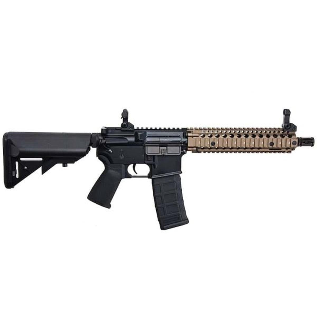 CYMA プラチナ ダニエル ディフェンス MK18 エアソフト M4 AEG ライフル - ブラック / FDE (CM105)- ブラック-AIRSOFT GOGO エアガン・サバゲー用品通販