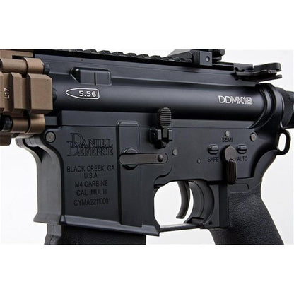 CYMA プラチナ ダニエル ディフェンス MK18 エアソフト M4 AEG ライフル - ブラック / FDE (CM105)- ブラック-AIRSOFT GOGO エアガン・サバゲー用品通販