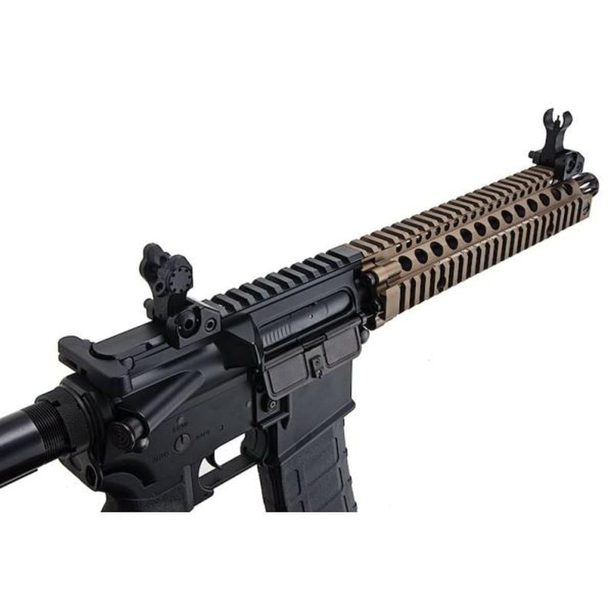 CYMA プラチナ ダニエル ディフェンス MK18 エアソフト M4 AEG ライフル - ブラック / FDE (CM105)- ブラック-AIRSOFT GOGO エアガン・サバゲー用品通販