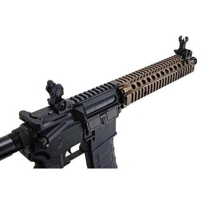 CYMA プラチナ ダニエル ディフェンス MK18 エアソフト M4 AEG ライフル - ブラック / FDE (CM105)- ブラック-AIRSOFT GOGO エアガン・サバゲー用品通販