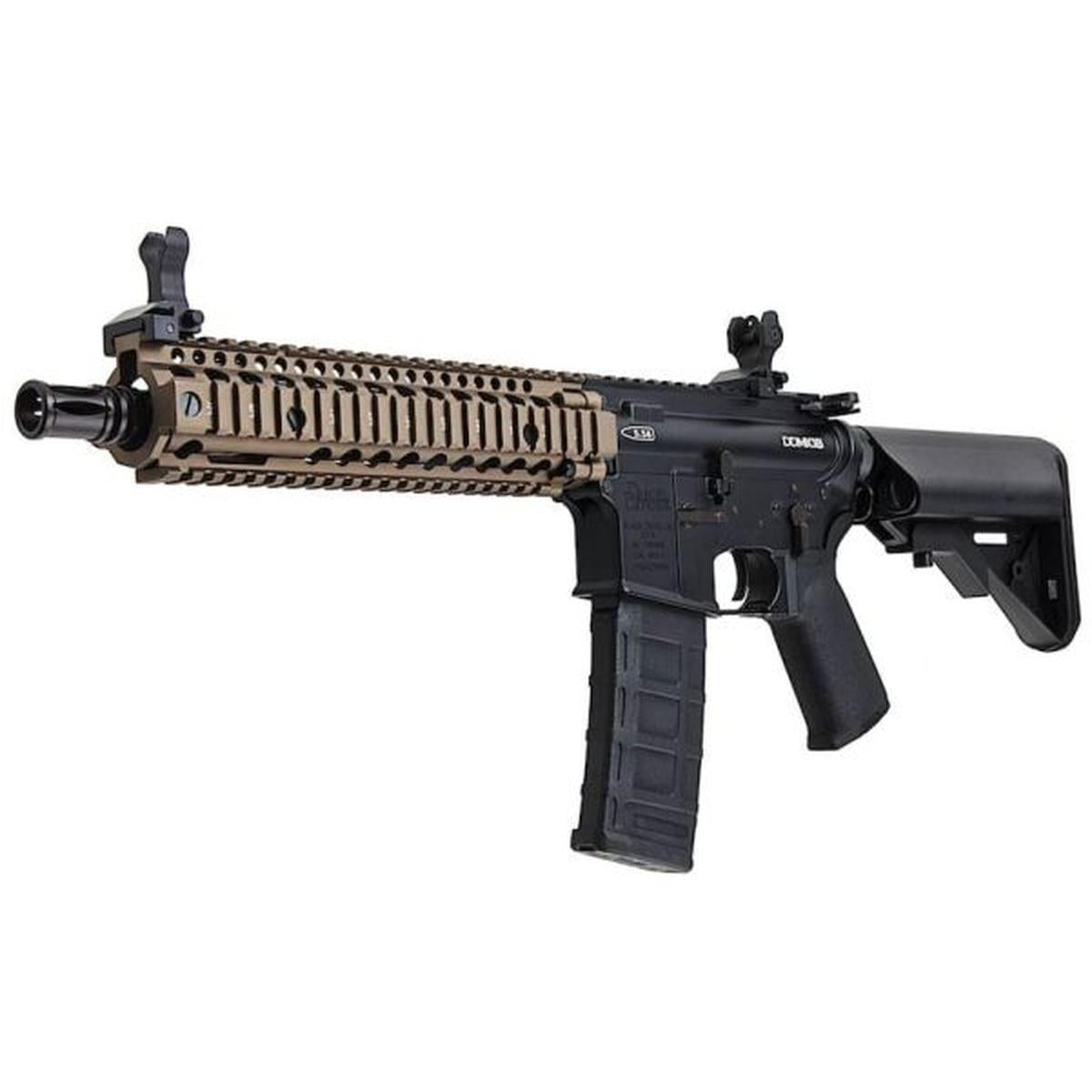 CYMA プラチナ ダニエル ディフェンス MK18 エアソフト M4 AEG ライフル - ブラック / FDE (CM105)- ブラック-AIRSOFT GOGO エアガン・サバゲー用品通販