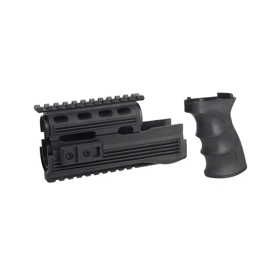 CYMA TDIタイプ AK用 タクティカルハンドガード( CYMA-C49 ) - ブラック-AIRSOFT GOGO エアガン・サバゲー用品通販