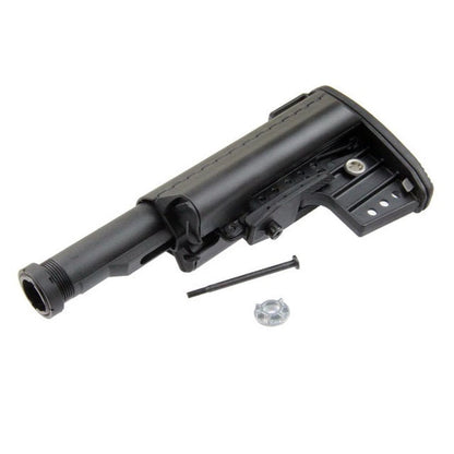 CYMA VLT クラブフット リトラクタブル ストック トック チューブ付き AR / M4 用 (CYMA-M096) - ブラック-AIRSOFT GOGO エアガン・サバゲー用品通販