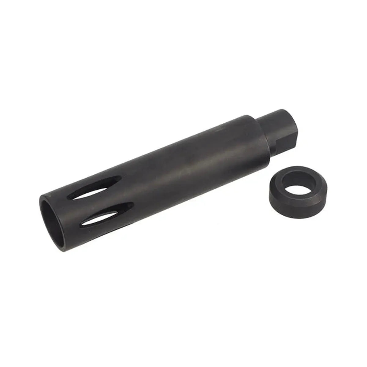 CYMA XM177 スタイル スチール フラッシュ ハイダー 14mm 用 (CYMA-M159)-E2 スタイル-AIRSOFT GOGO エアガン・サバゲー用品通販