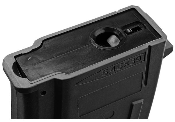 DMAG (D-DAY) AK74 30/135 rds 可変キャップ EMM AEG マガジン - ブラック-AIRSOFT GOGO エアガン・サバゲー用品通販